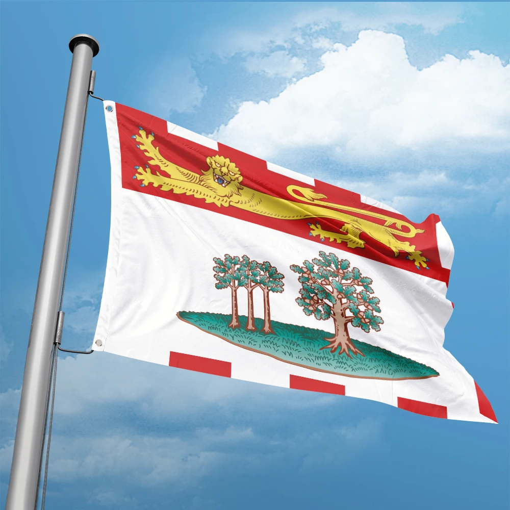 Canada Flag Of Prince Edward Island 3Ft X 5Ft Banner In Poliestere Flying 90*150Cm Doppia Penetrazione Custom Outdoor Indoor
