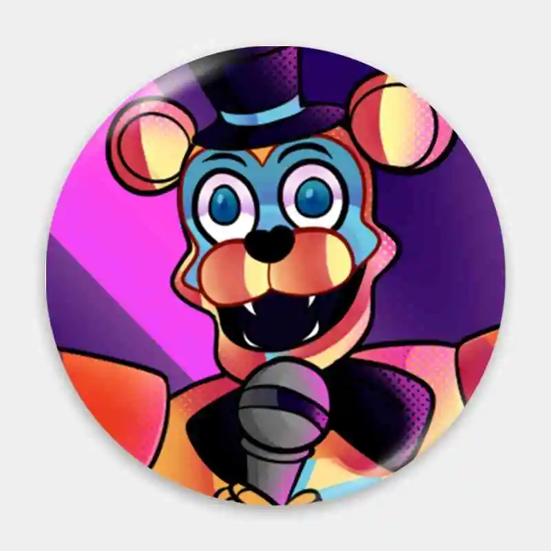 Glamrock Freddy Fazbear Asessual Pride Fl Badge Spilla Anchor Periferiche Pin Anime Personaggio Creativo Personalizza Ciondolo
