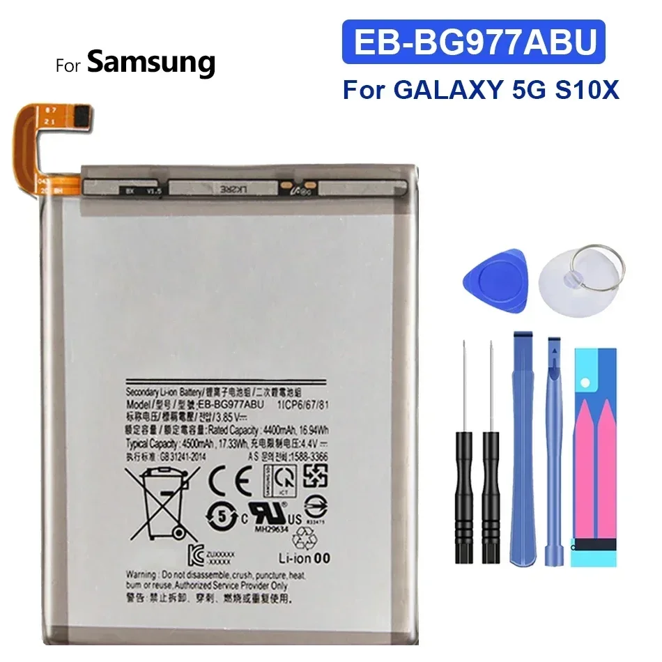 Batteria Eb-Bg977Abu 4500Mah Per Batterie Versione Samsung Galaxy S10 5G S10 X S10X