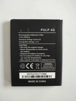 Per Wiko Pulp 4G Batteria 2500Mah Batteria Di Backup Sostitutiva Per Smartphone Wiko Pulp 4G Con Supporto Per Telefono