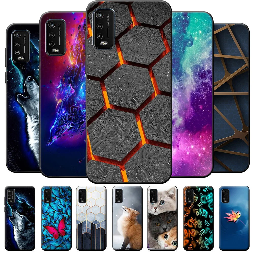 Per Wiko Power U20 Custodia 6.82 "Animali Custodia Morbida In Silicone Tpu Per Wiko Power U20 Custodia Per Telefono Per Wiko Power U20 Fundas Coque Ca