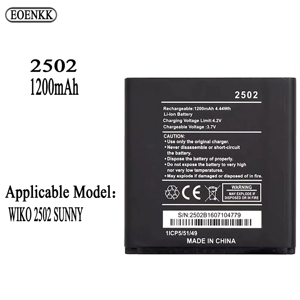 Batteria Di Capacità Originale Al 2502 Per Batterie Per Telefoni Cellulari Wiko 2502 Sunny Bateria