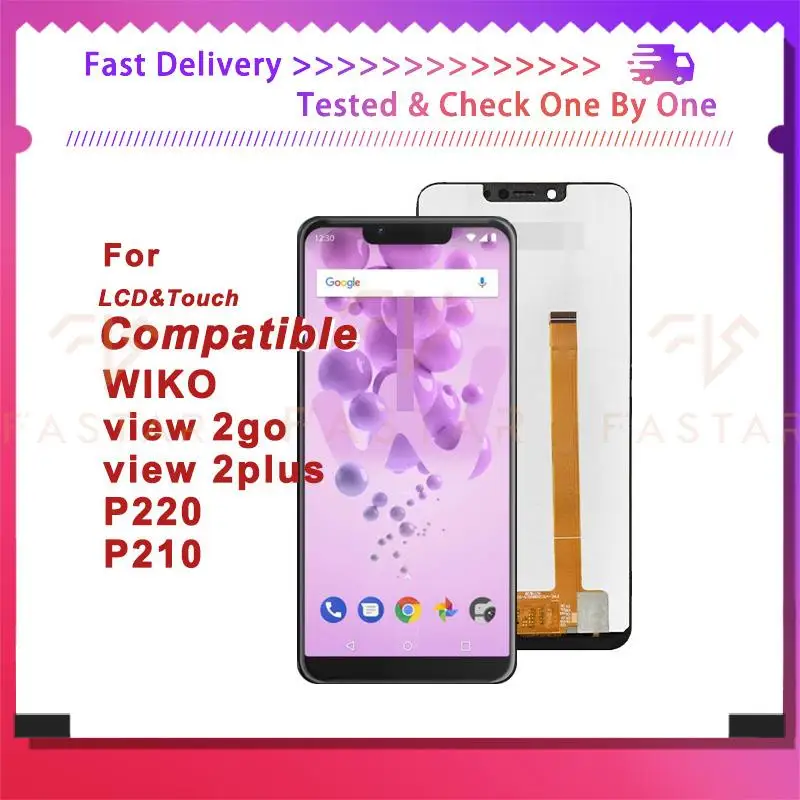 5.93 "Originale Per Wiko View 2 Go View 2 Plus P220 P210 Display Lcd Touch Digitizer Assembly Schermo Del Telefono Visualizza 2Go View 2 Plus Lcd