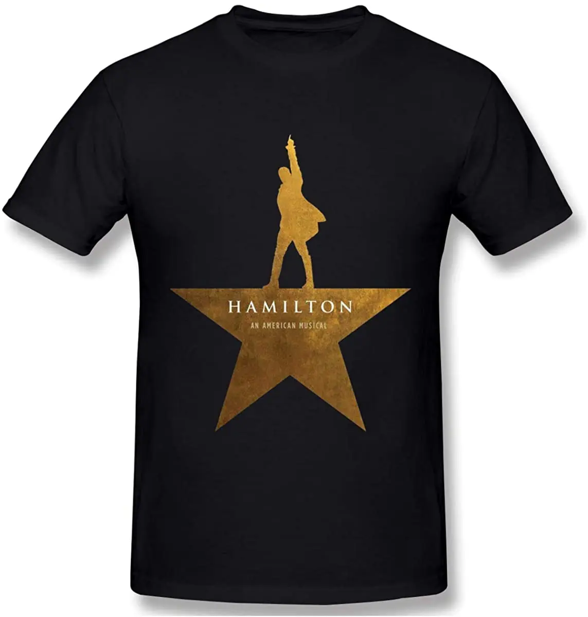 T-Shirt Hamilton An American Musical Classic Hamilton Star. Maglietta Da Uomo O-Collo Manica Corta In Cotone Estivo Nuovo S-3Xl