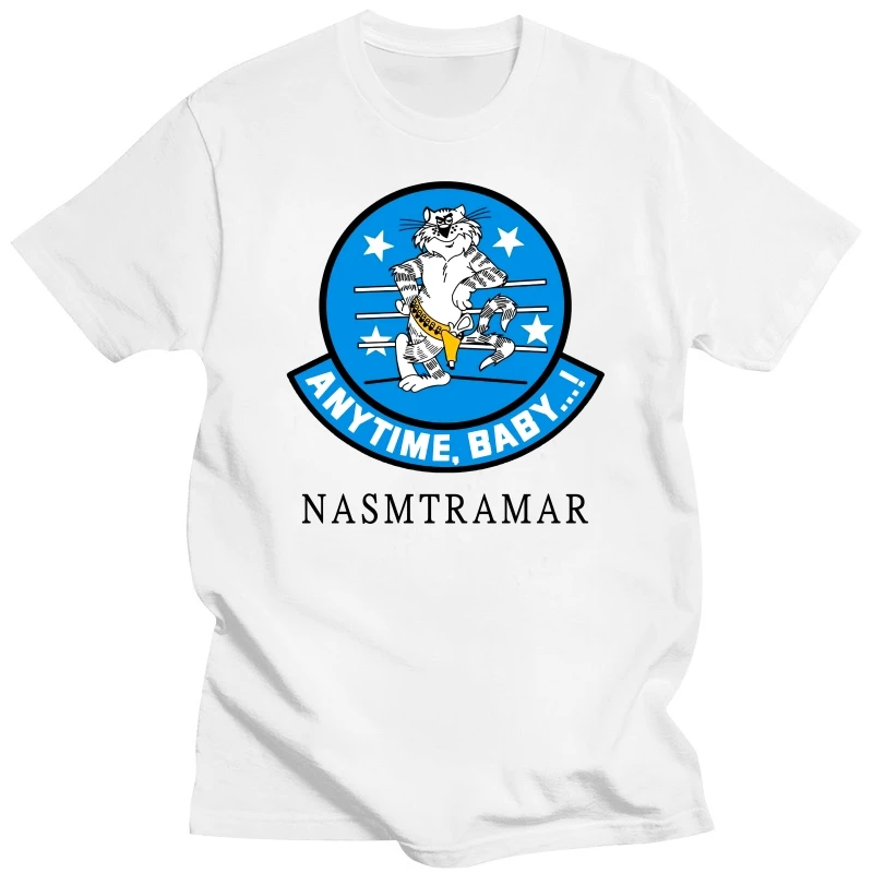 F-14 Tomcat Nas Miramar Squadron T-Shirt-Prodotto Con Licenza Usn
