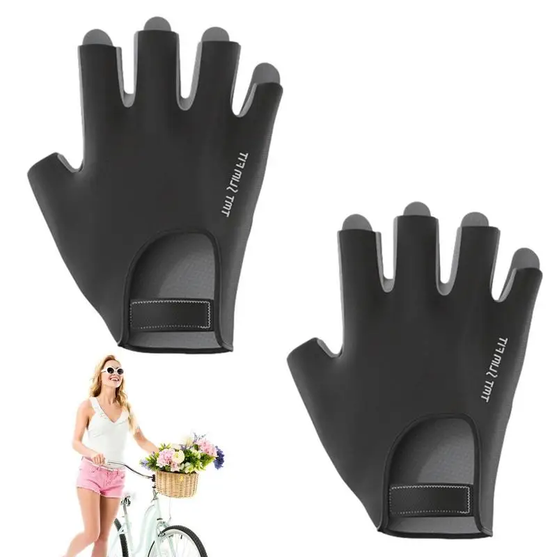 Guanti Da Bici Guanti Per Sollevamento Pesi Con Mezze Dita Guanti Da Ciclismo Per Bicicletta Con Mezze Dita Antiurto Antiscivolo Per Moto Da Ginnastic