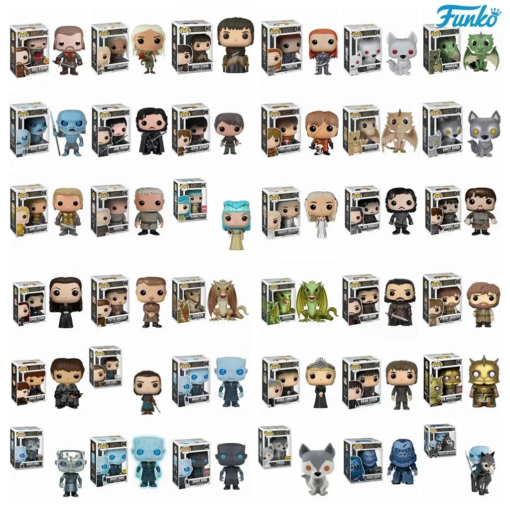 Funko Pop New Full Styles Jon Snow Daenerys Olenina Tyrion Jaime Lannister Renly Lord Figure Collection Toys