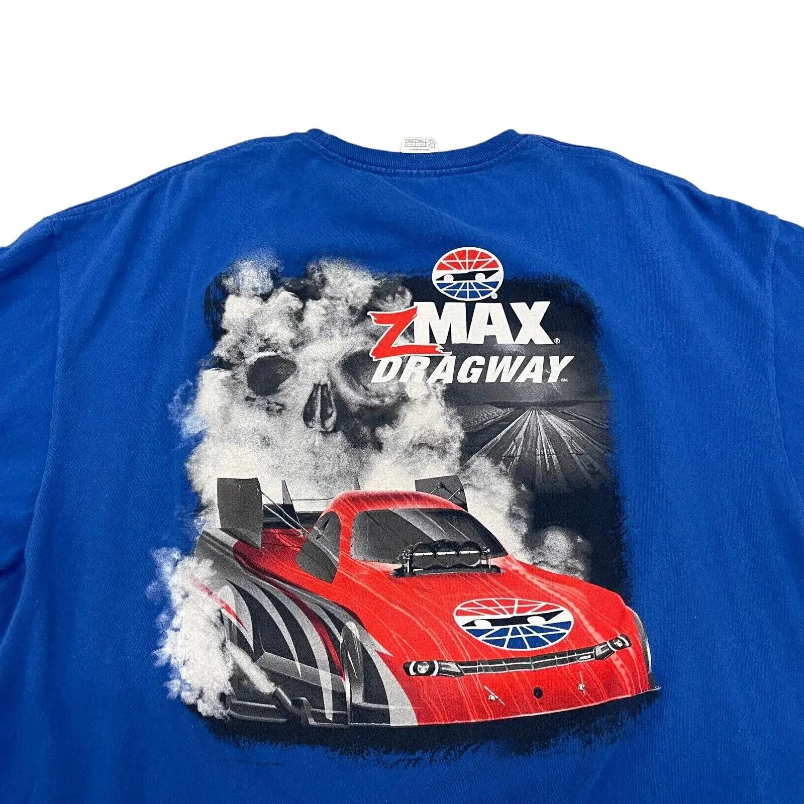Retro Z Max Dragway Racing T Shirt Uomo 2Xl Drag Racing Skull Cars