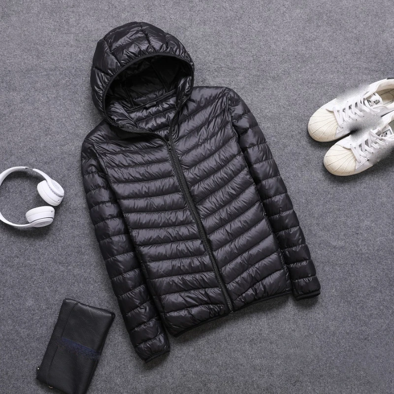Giacca Invernale Da Uomo 2022 New Ultra Light Duck Down Parka Slim Men Puffer Jacket Piumino Portatile Antivento Chaqueta Casaco