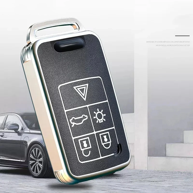 Smart Key Car Cover Full Case For Volvo S60 S80 V60 Xc60 Xc70 S60L S80L V40 Xc90 5 6 Buttons Interior Accessories