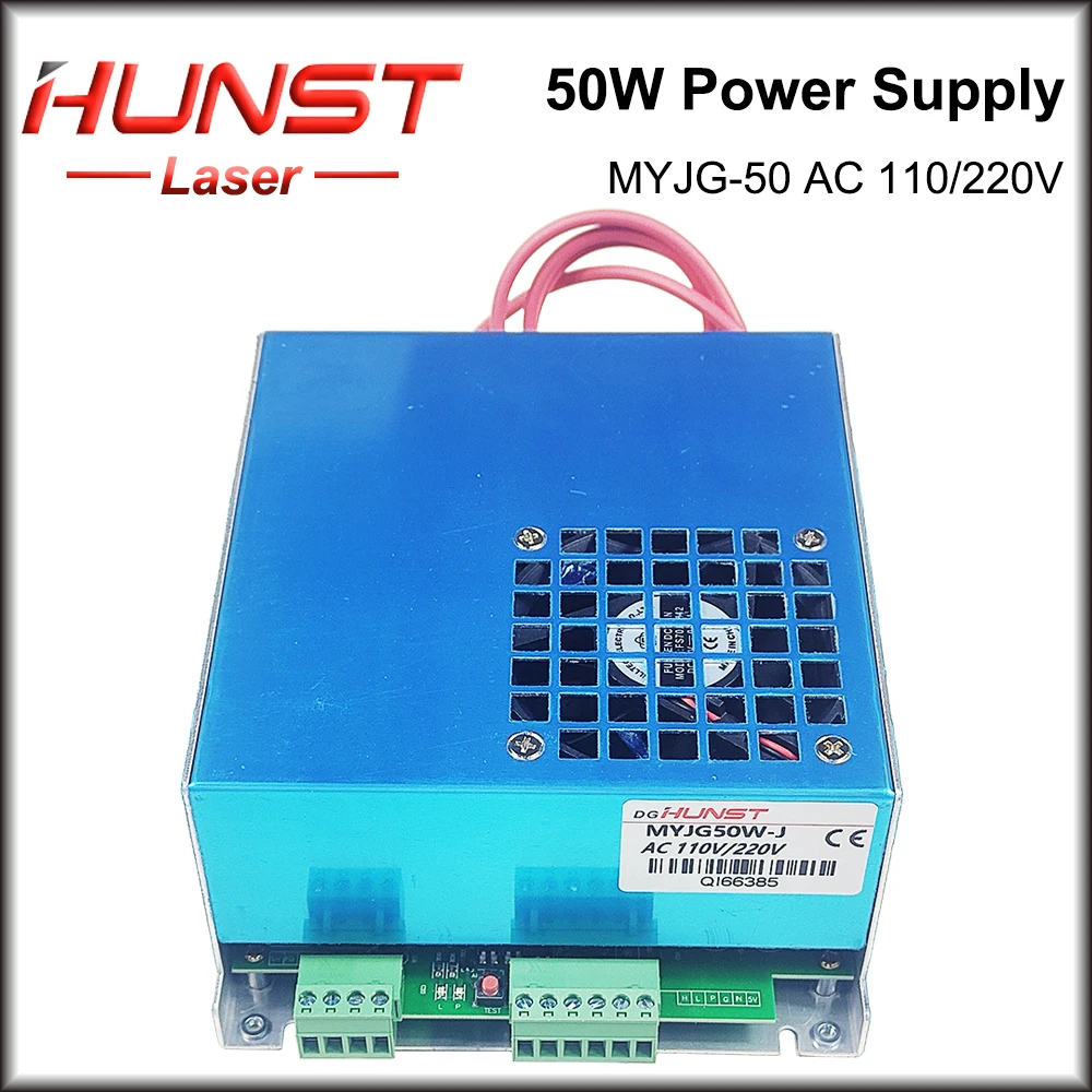 Hunst Myjg - 50W Alimentatore Laser Co2 110V/220V Generatore Laser Per 40W 50W 60W Macchina Da Taglio Per Incisione Tubo Di Vetro