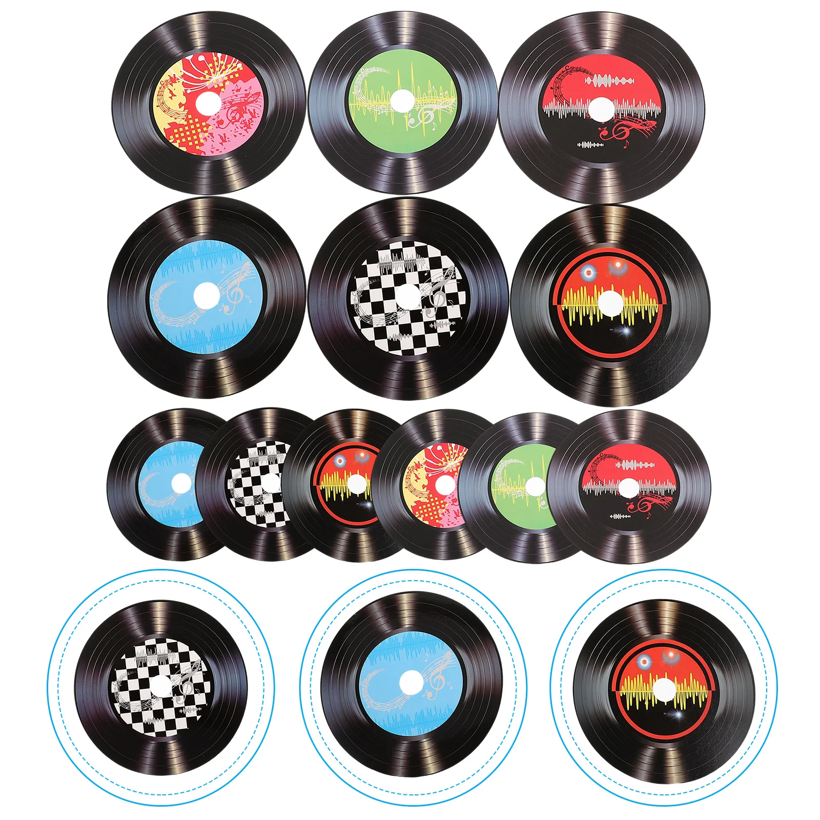 Carta Retro Wall Signs Record Wall Decor Per Bar Stile Casuale Bar Caffetteria Parete Interna Cd Old Record Decor Wall
