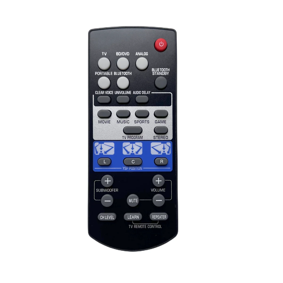 Nuovo Telecomando Per Yamaha Fsr80 Zg80760 Soundbar Ysp-1400Bl Ysp1400 Ysp-1400 Sistema Audio