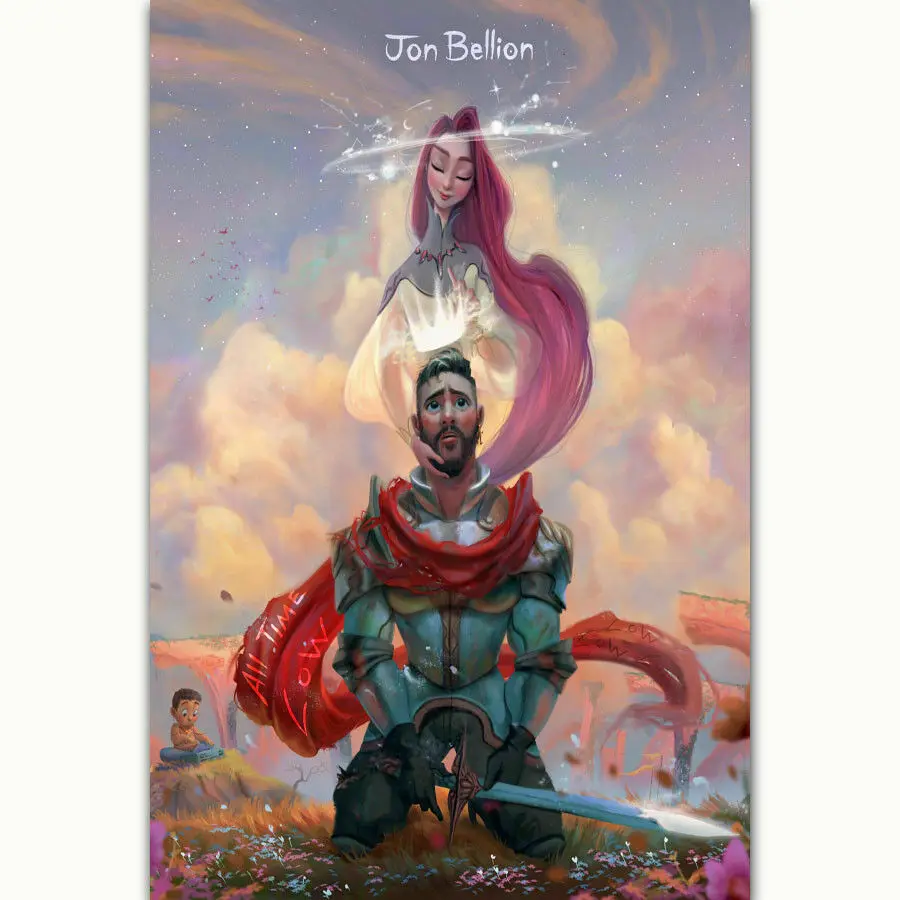 F244 Jon Bellion All Time Low Music Comic Star Tessuto Di Seta Wall Poster Art Decor Sticker Bright