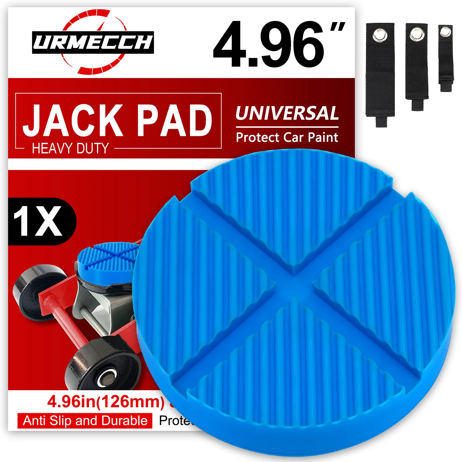 Blue/Black Car Floor Jack Cuscinetti In Gomma Ascensore Jack Stand Adattatore Scanalato Pinch Weld Side Frame Rail Protector Auto Suv Van Pickup