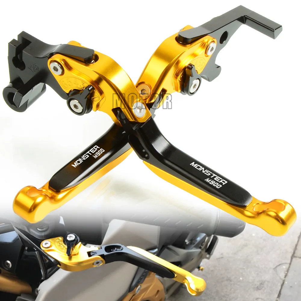 Per Ducati M900/900 Monster 2000 M 900 Monster S/Dark/Metallic Cnc Alluminio Moto Leve Freno Pieghevoli Regolabili