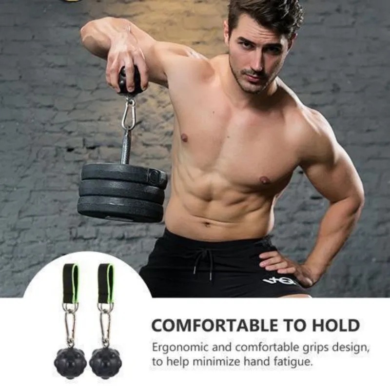 1 Paio 80Mm Pull Up Ball Climbing Arm Sports Barbell Strength Muscle Training Gym Hand Grip Ball Fitness Exerciser Finger Trainer