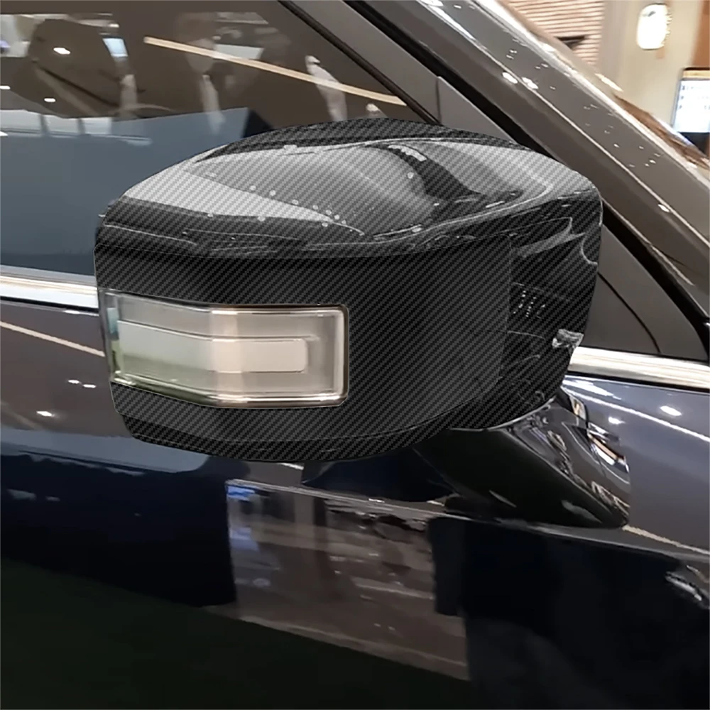 2022-2023 Per Ssangyong Torn Side View Door Mirror Wing Trim Covers Fibra Di Carbonio