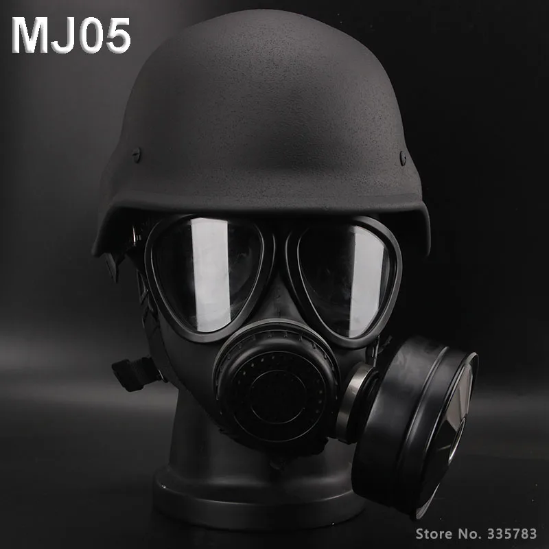 Mj05 Casco E Maschera Completa Maschera Antigas Reale Configurazione Di Qualità Maschera Protettiva Antigas Chimica Con Filtro Efficace Al Z-B-R2-V