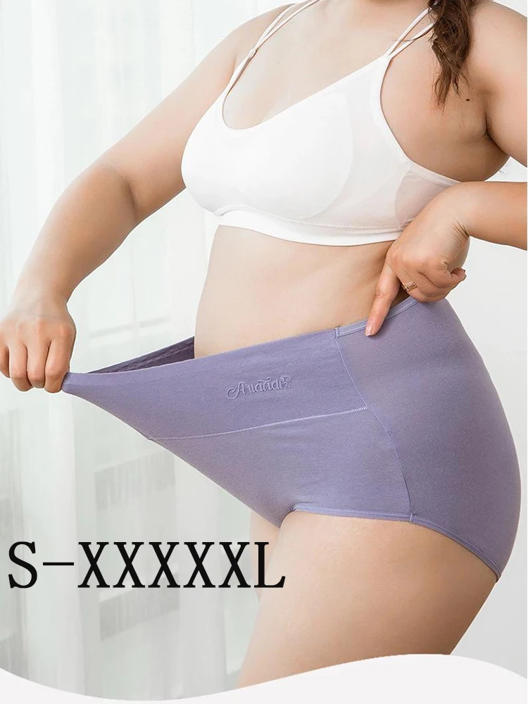 Mutandine Di Cotone Da Donna Intimo A Vita Alta Slip Traspiranti Lingerie Intimates Sexy Plus Large Big Size Per Grasso Confortevole