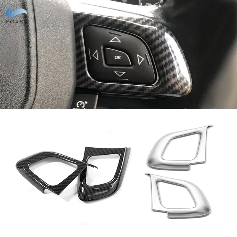 Per Land Rover Range Rover Evoque 2011-2017 Car Abs Carbon Texture Volante Pulsante Telaio Copertura Rivestimento Protettivo