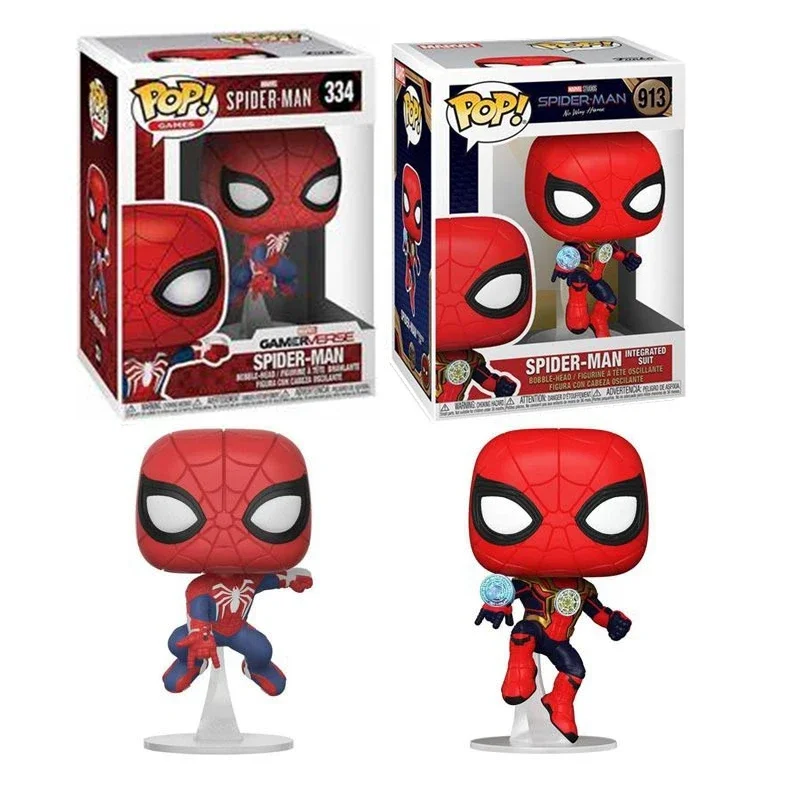 Nuovo Arrivo Funko Pop Spiderman 3 Heroes No Way Home Periferiche Toys #913 Spiderman #334 Bobble-Head Action Figure Model Toys
