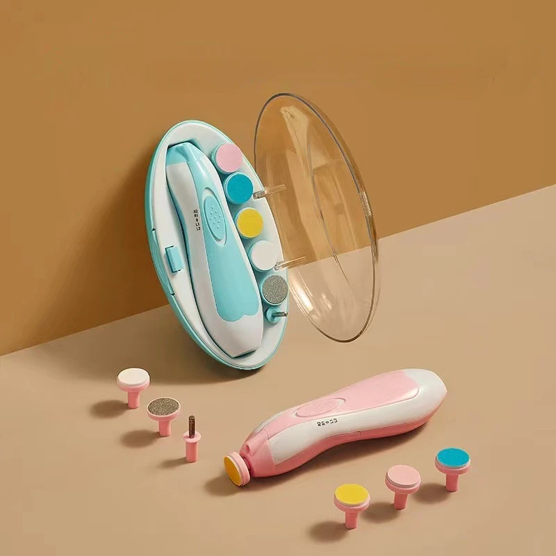 Bambini Baby Nail Trimmer Electric Baby Manicure Pedicure Tagliaunghie Cutter Forbici Set Per La Cura New Born