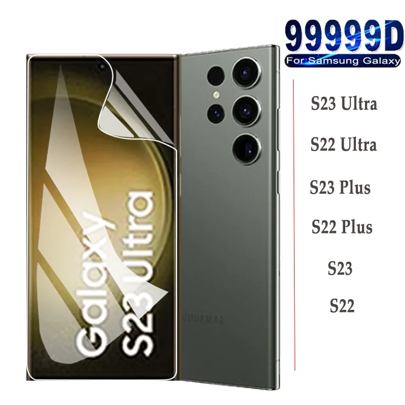 Samsung S23 Ultra, Idrogel Pellicola Per Samsung S22 Ultra Hydrogel Screen Protector Samsung S23 S22Plus S23 Plus Soft Verto Samsung S22 Screen Protec