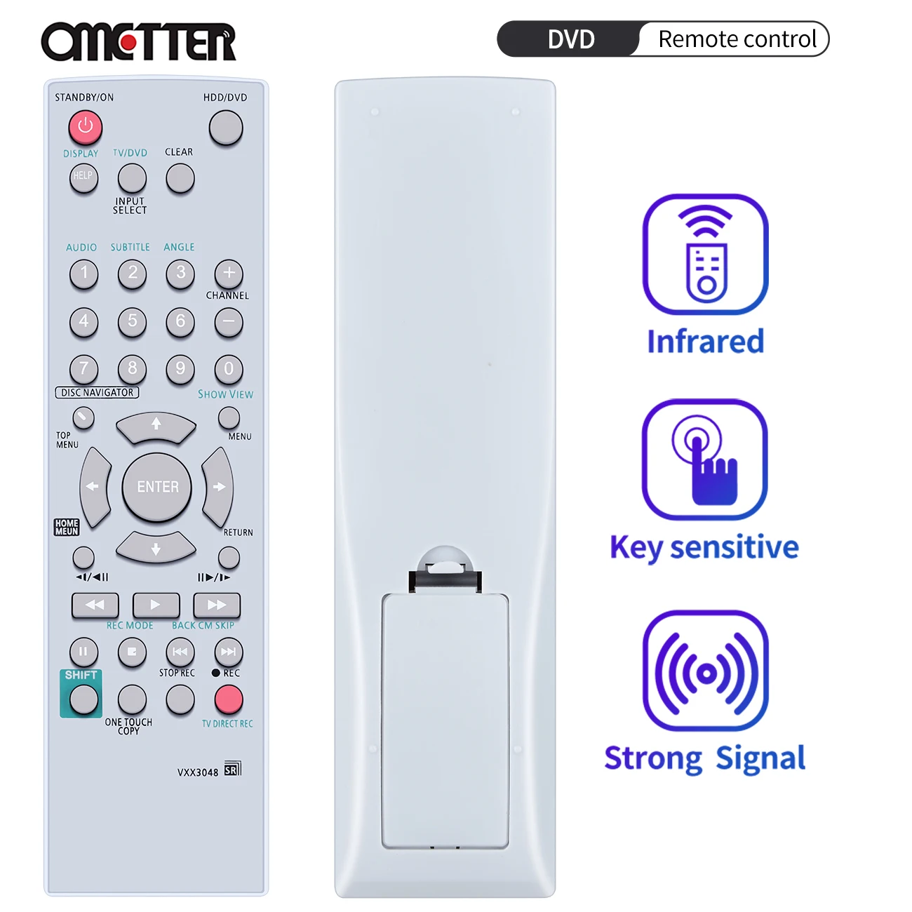 Vxx3048 Per Pioneer Hdd Dvd Recorder Telecomando Vxx2983 Vxx2981 Vxx2982 Vxx2890 Dvr433H Dvr433Hk Dvr433H-S