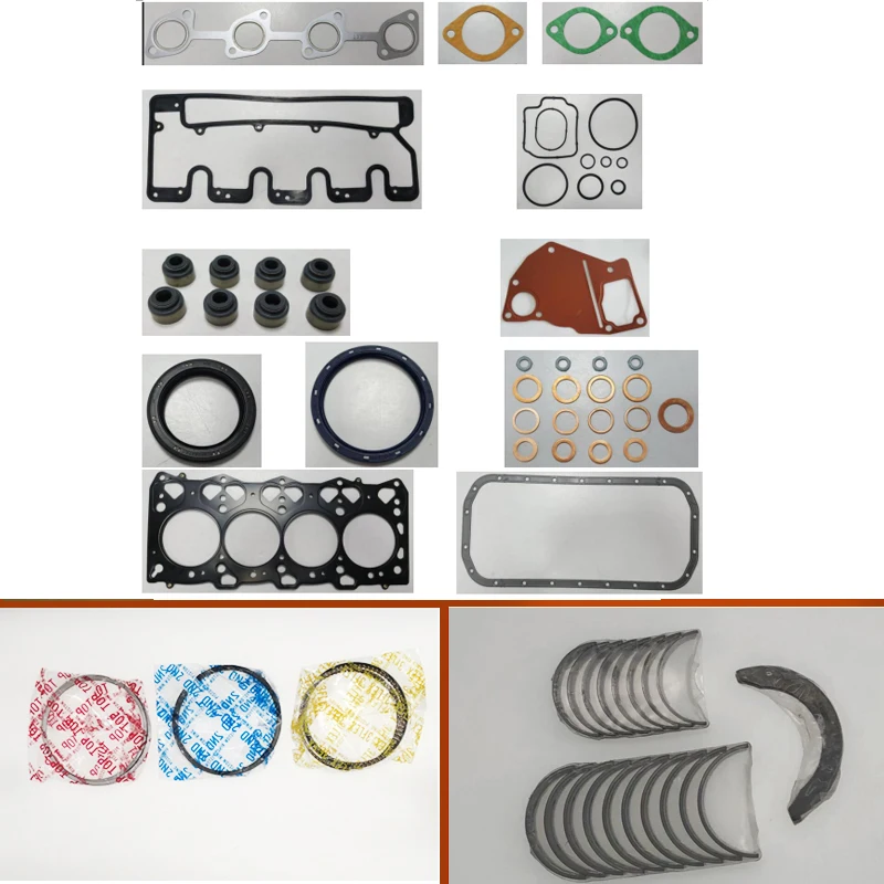 Revisione Completa Completo Guarnizioni Set Kit Principale Albero Motore Di Collegamento Cuscinetto Piston Ring Per Hiatch Escavatore Ex55 Motore 4Le1