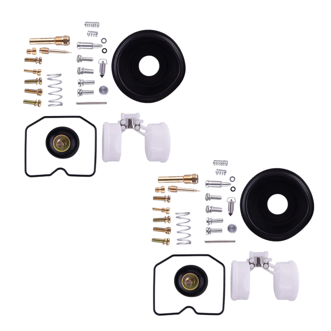 2 Sets Carburetor Repair Float Diaphragm Kit Fit For Kawasaki Ex250 F Ninja 250R 2007 2006 2005 2004 2003 2002 2001-1996 New