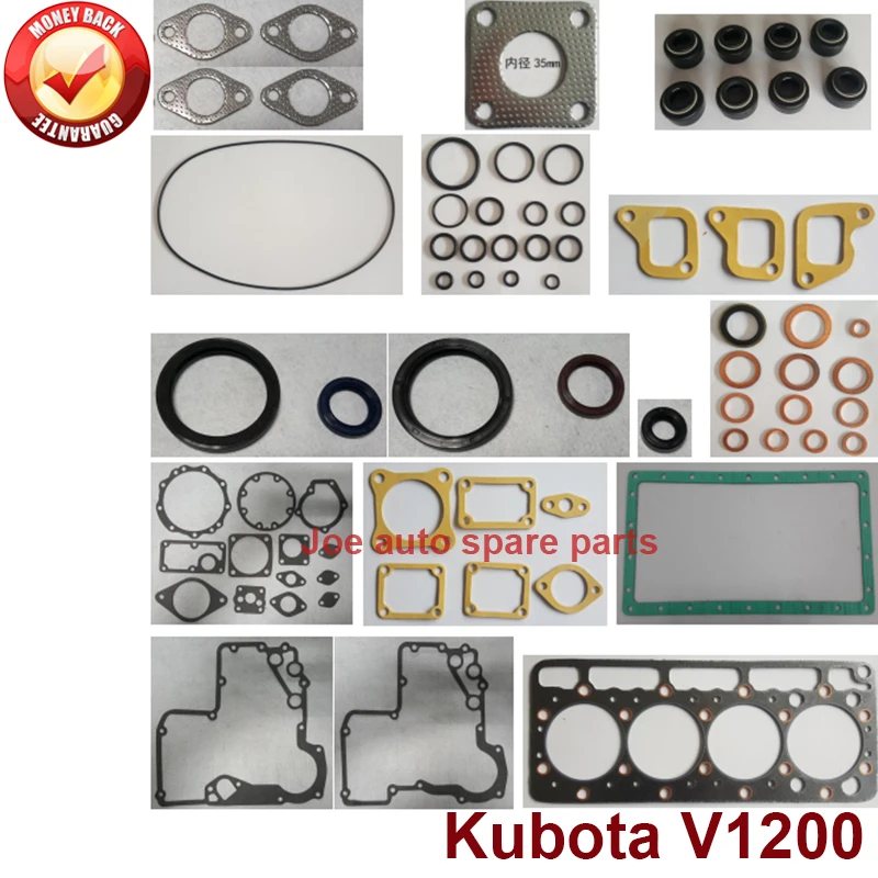 Revisione Completa Del Motore Completo Guarnizioni Set Kit Per Kubota Motore: V1200 4D75