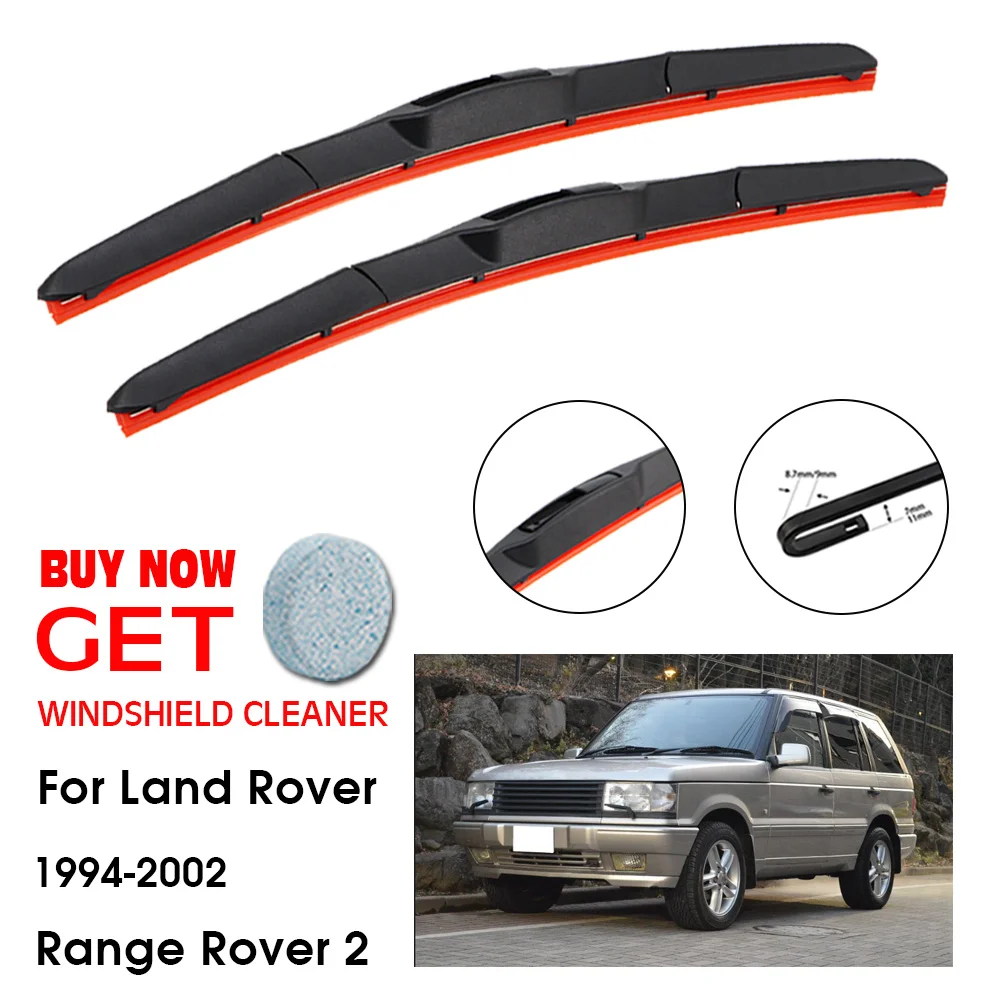 Auto Per Land Rover Range Rover 2 22 "+ 22" 1994-2002 Lavavetri Anteriore Parabrezza Parabrezza Silicagel Spazzola Tergicristallo Accessori