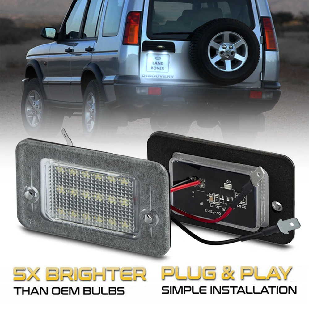 2 Pezzi Per Land Rover Discovery 1 1994-1999 Discovery 2 1999-2004 Lampada Targa A Led Ad Alta Luminosità