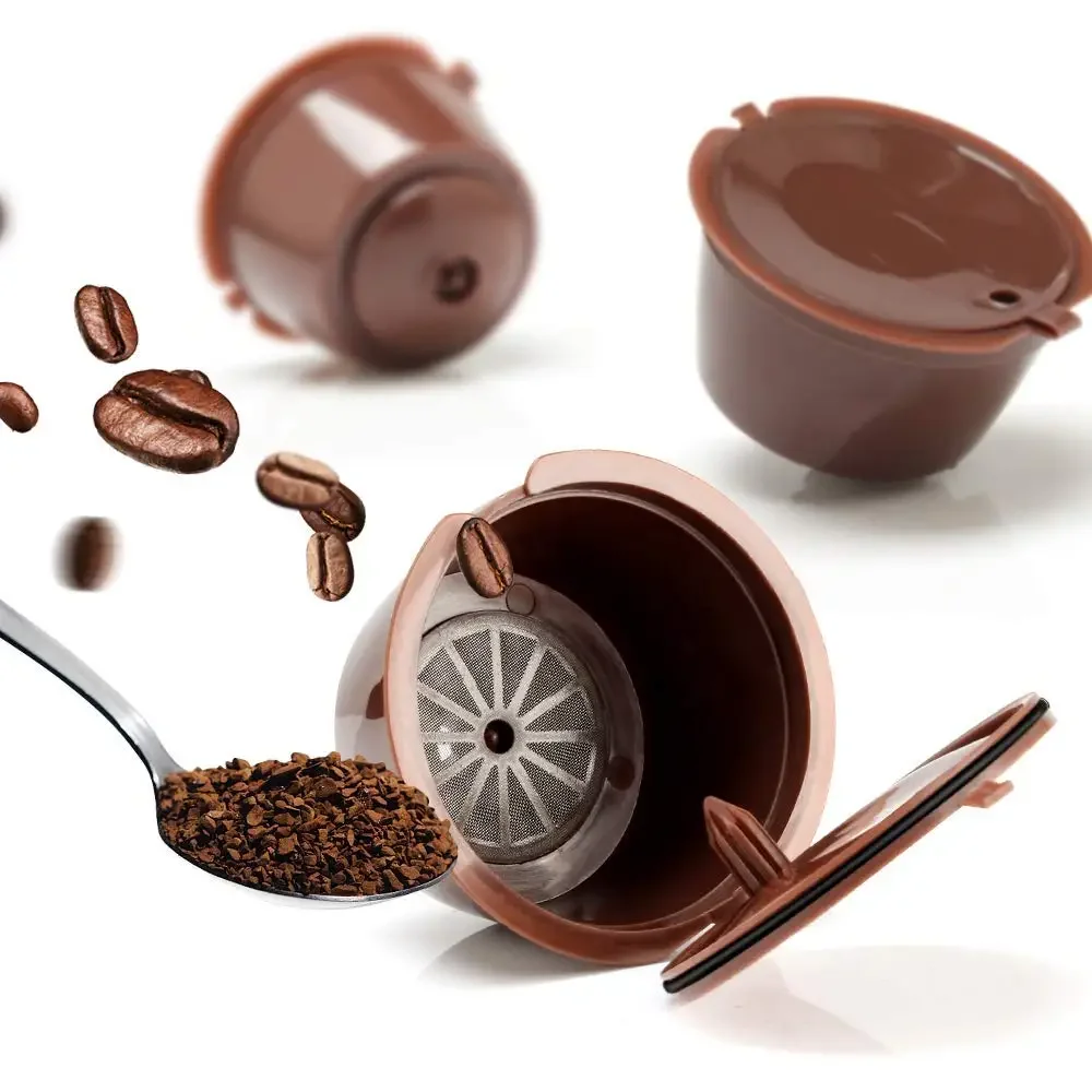 3 Pz/Set Nescafe Filtri Per Caffè Dolce Gusto Capsule Di Caffè Capsule Di Plastica Riutilizzabili Riutilizzabili Per Ricarica Nescafe Dolce Gusto