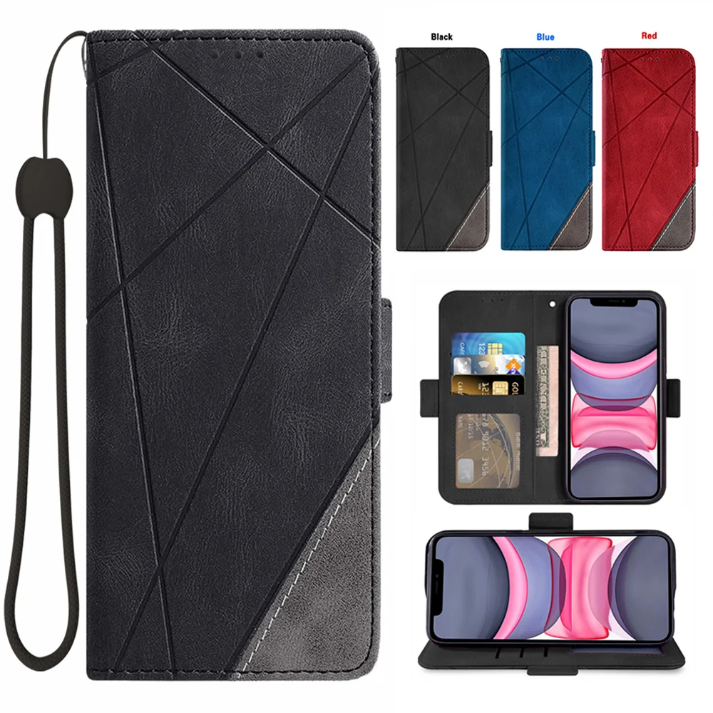Portafoglio Impiombato Cover Per Telefono Cellulare Per Lg Stylo 7 4G 5G Stylo 6 Stylo 5 Stylo 4 Stylo 3 Stylo 2 Slot Per Carta Di Credito Polso