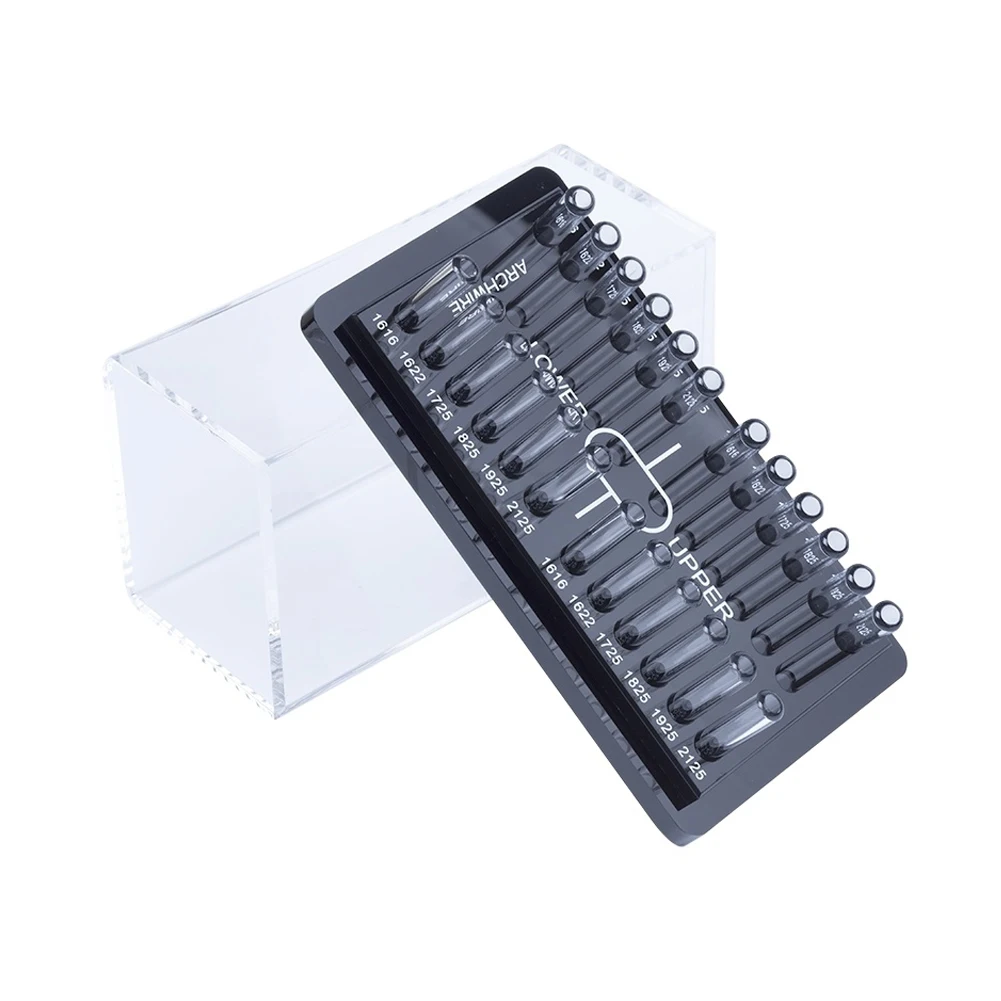 Di Grado Superiore Dentale Ortodontico Archwire Organizer Case Dispenser Acrilico Mettendo Scatola Arco Filo Di Stoccaggio Titolare Strumento Odontoia