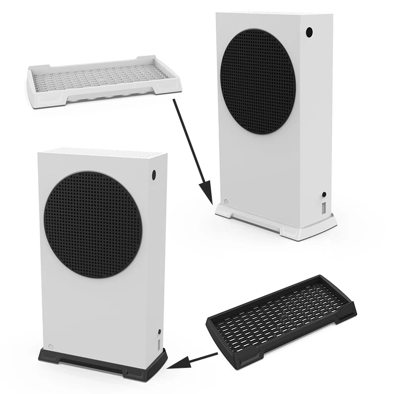 For Xbox S Series Vertical Stand With Built-In Cooling Vents Game Console Holder