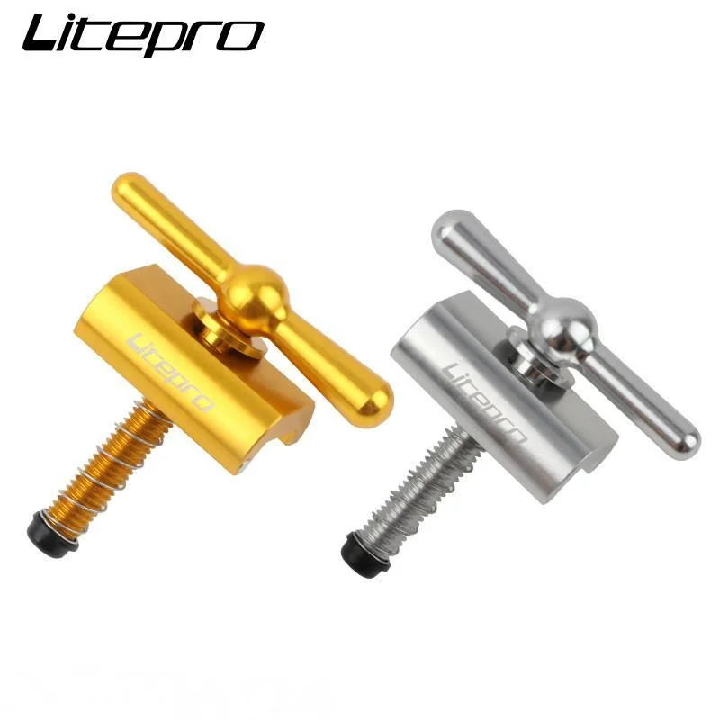 Piastra Morsetto Cerniera Litepro Con Fibbia Magnetica C Per Pulsante Magnetico Brompton C Accessori Per Biciclette Anodizzate