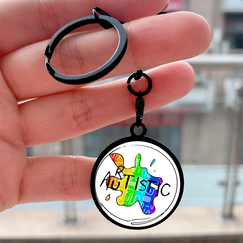 Fashion Cool Aurtical Rainbow Pride Cool Portachiavi Moto Car Zaino Chaveiro Portachiavi Regali Per Gli Amici