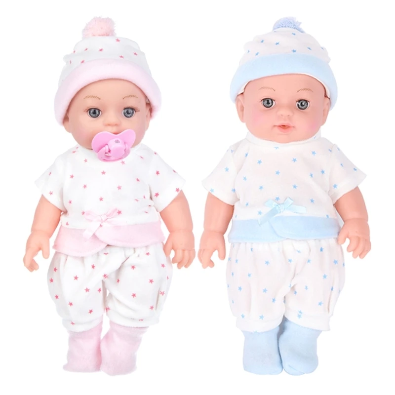 Bambola In Silicone Morbido Da 30 Cm Baby Girl Doll 3-D Life Like Doll Educational Reborns Bambola Da Collezione Kids Parenting
