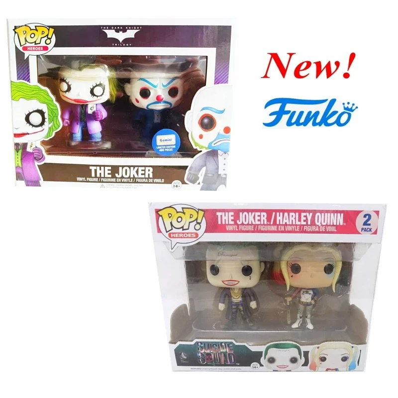 New Funko Pop Suicide Squad Joker 2 Pack Vinyl Action Figure Modello Da Collezione Giocattoli Per Bambini Regalo Di Compleanno