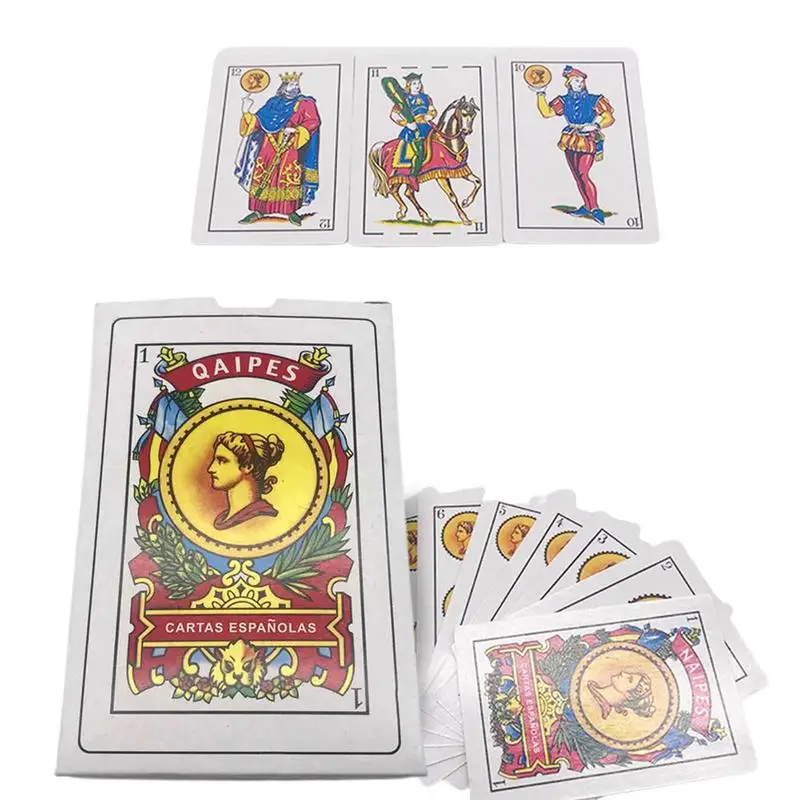 Carte Da Gioco Spagnole Fun Spanish Poker Game Card Waterproof 50 Cards Deck Family Party Board Game Magic Card For Party Play