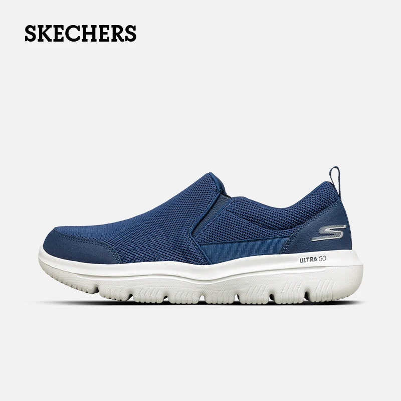 Scarpe Skechers Per Uomo "Go Walk Evolution Ultra" Slip-On Scarpe Da Passeggio, Assorbimento Degli Urti, Mesh Traspirante, Leggero, Confortevole.