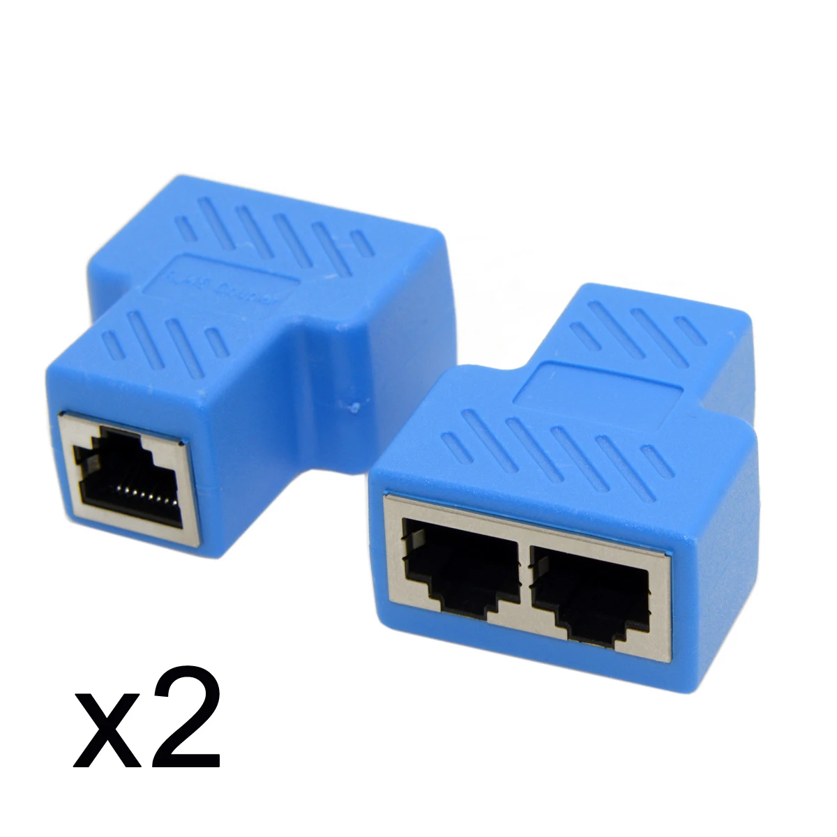 Cablecc Dual Rj45 Splitter Network Ethernet Switcher Adapter A 2Pcs Stp Utp Cat6 Rj45 8 P8C Plug