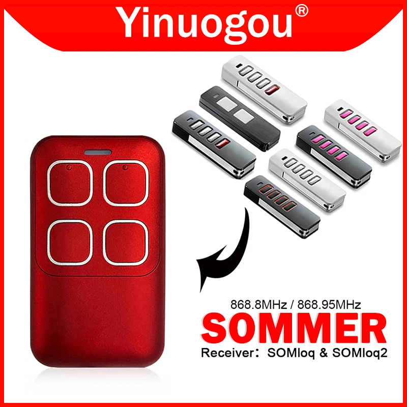 Sommer Pearl Somloq2 4018 V000 4018 V003 4018 V001 4018 V020 S11925-00001 S10019-00001 Telecomando Per Porta Del Garage 868Mhz Sostituzione
