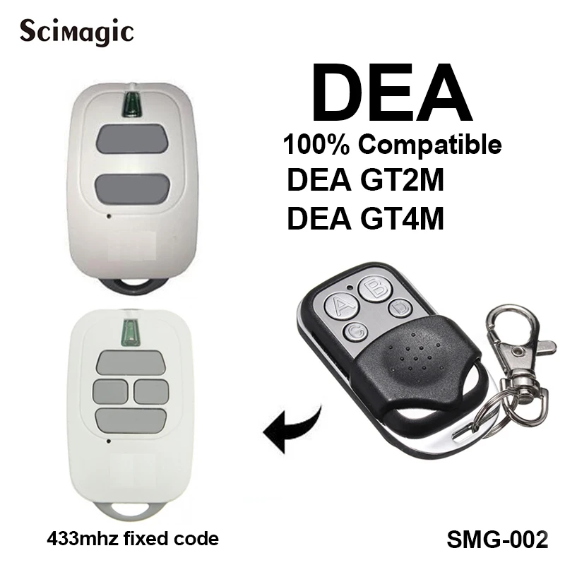 Dea Gt2M Gt4M 433,92Mhz Del Garage Di Controllo Remoto Dea Codice Fisso Garage Comando Dea Cancello Trasmettitore A Distanza