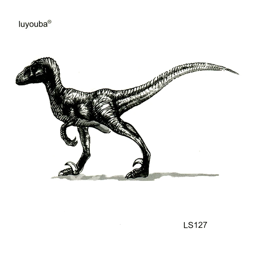Dinosauro Tyrannosaurus Rex Tatuaggi Temporanei Impermeabili Uomo Harajuku Tatoo Sticker Faux Tatouage Temporaire Femme Kids Tattoo