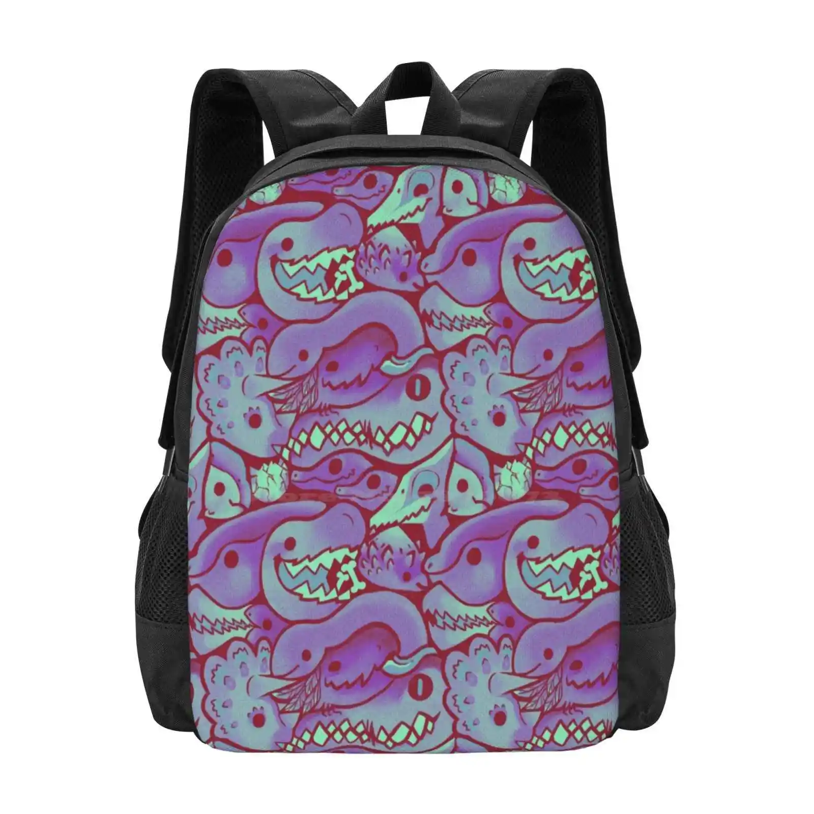 Modello Di Dinosauro In Viola Nuovi Arrivi Borse Unisex Borsa Per Studenti Zaino Dinosauri Gruppo Folla Huddle T Rex Tyrannosaurus