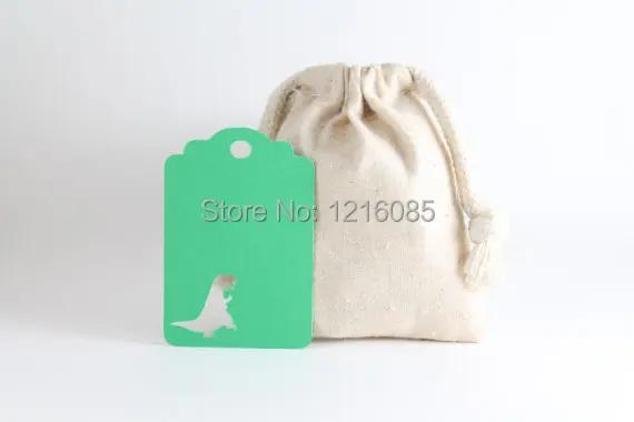 Dinosauro Tag, Verde Dino Festa, Ragazzi Partito Favor Tags, T Rex Tag, Tyrannosaurus Wedding Gift Tags Wish Tree Hanging Scheda
